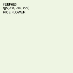 #EEF6E3 - Rice Flower Color Image